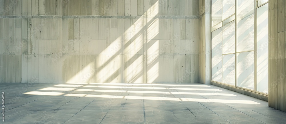 Aufkleber interior concept design with creative copy space image and ample natural light in an empty room.
