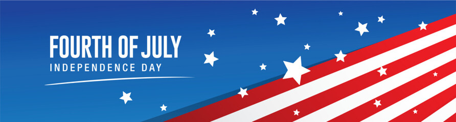 Fourth of July Independence Day. Vector illustration