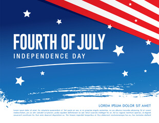 Fourth of July Independence Day. Vector illustration