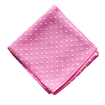 recommend clip art: pink polka dot handkerchief on transparent background