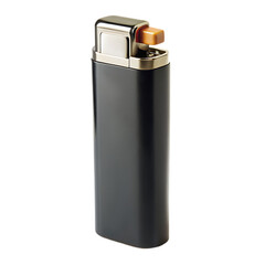 plastic lighter on transparent background