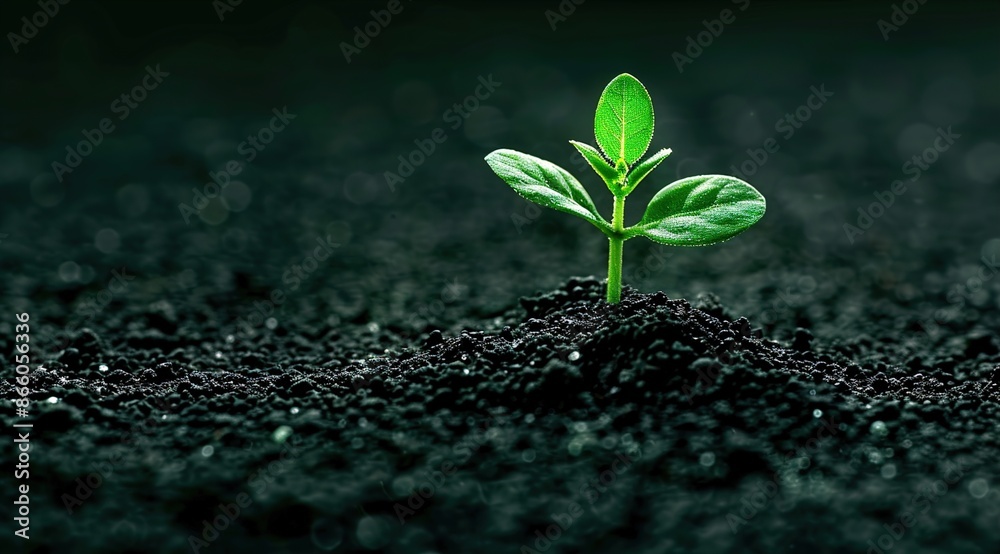 Canvas Prints plant in the ground