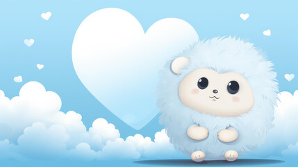 Cute hedgehog illustration with speech bubble conveying a message.