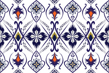 Decorating flowers on fabric patterns.Ethnic beautiful seamless pattern,background, wallpaper,fabric, clothing,carpet.Vector explore over a million other vectors, icons.