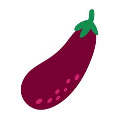 eggplant isolated on white