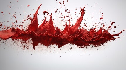 red paint splash