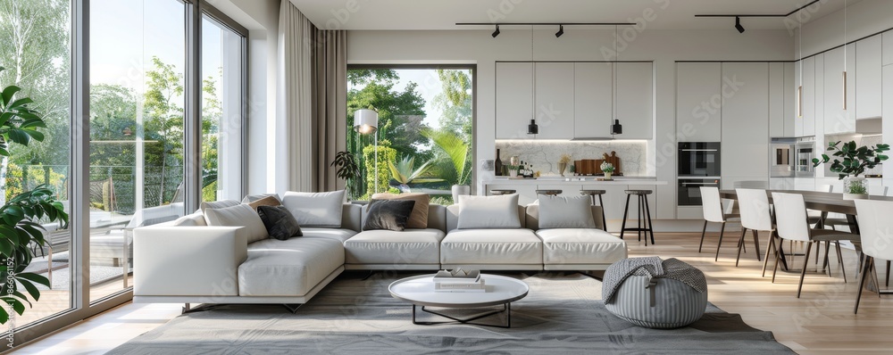 Poster home architecture interior project building or renovation refurbishment and restoration contractor s
