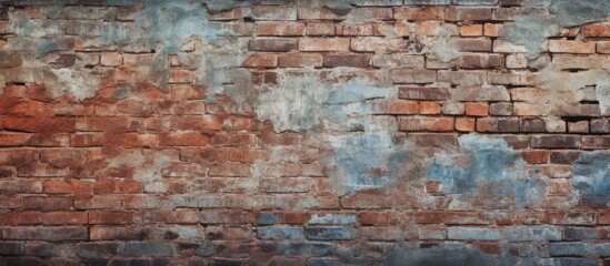 Background texture of an aged brick wall with copy space image.