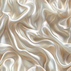 Obraz premium Close-up of smooth silk, featuring a seamless and minimal pattern that highlights its soft, flowing texture and gentle shimmer. Perfect for sophisticated visual applications.