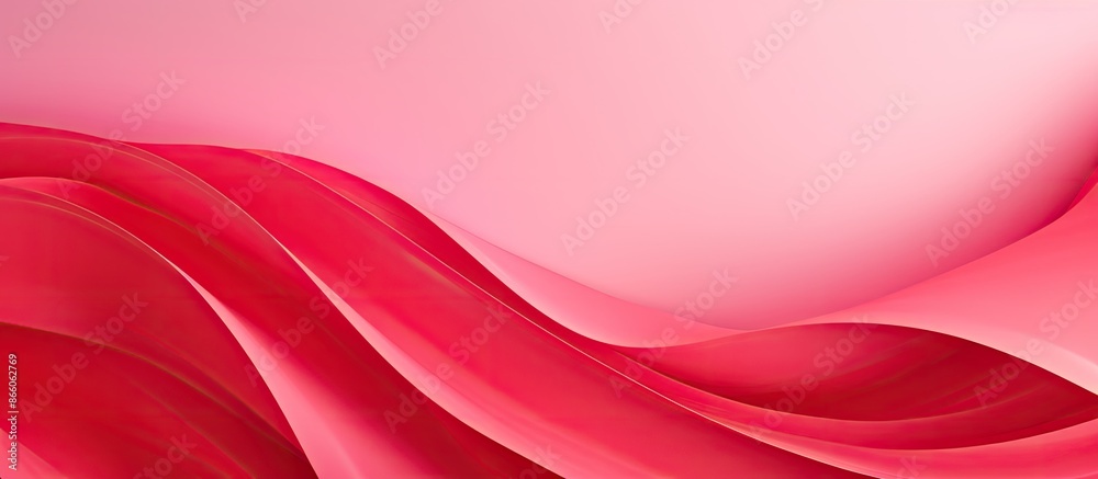 Poster Vibrant pink and red paper background with copy space image for design and decoration.