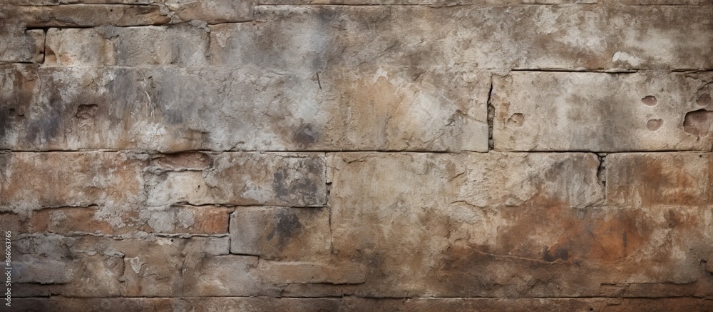 Poster old textured natural cement or stone wall background for a retro-style banner design. includes a gru