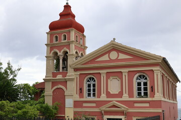 Obraz premium Holy Church of Virgin Mary Mandrakina in Corfu Town, Greece 