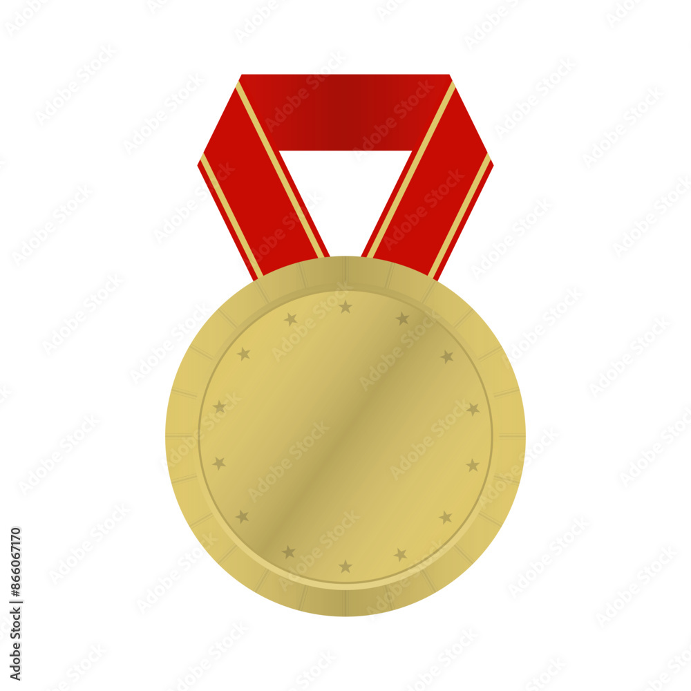 Sticker Medal Illustration