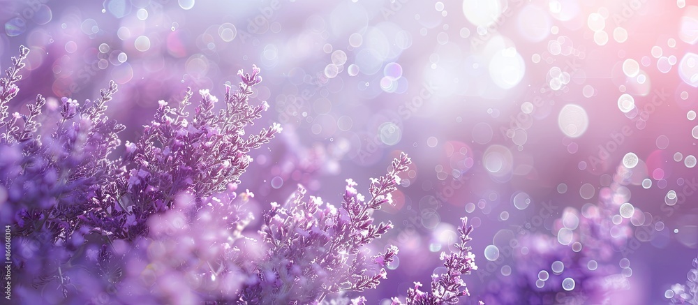 Leinwandbilder nature-inspired abstract bokeh background with a lavender hue ideal for copy space image.