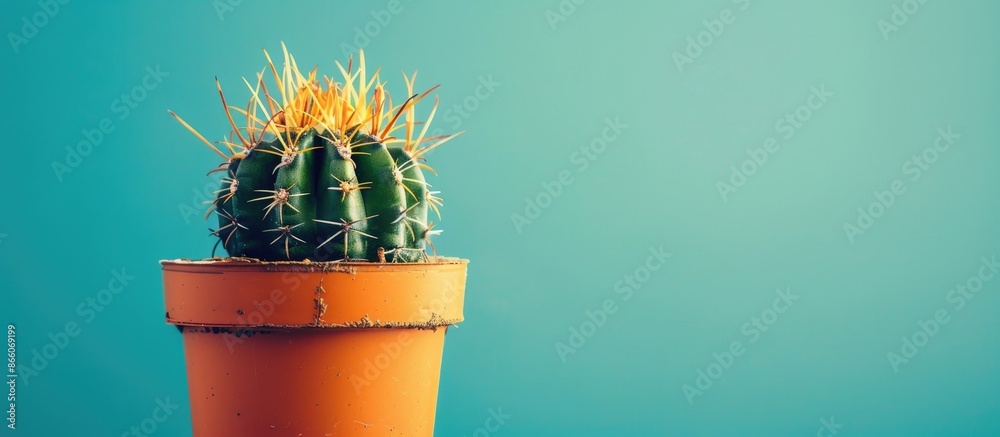 Aufkleber adorable cactus with a creative design ideal for a copy space image.