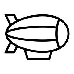 Zeppelin Line Icons Design © qadeer