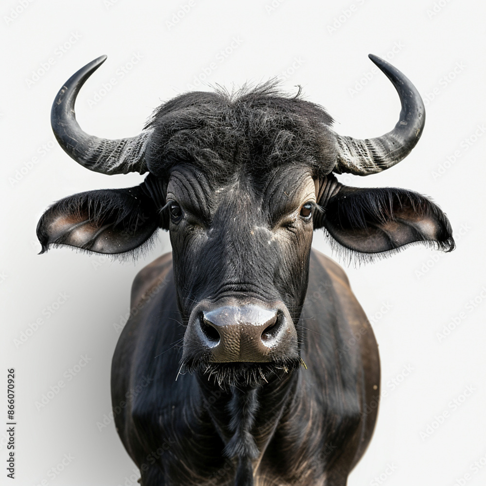 Poster portrait of a bull