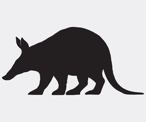 Aardvark Silhouette, vector