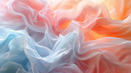 Obraz premium An abstract interpretation of wind currents, with swirling, ethereal shapes in soft hues.