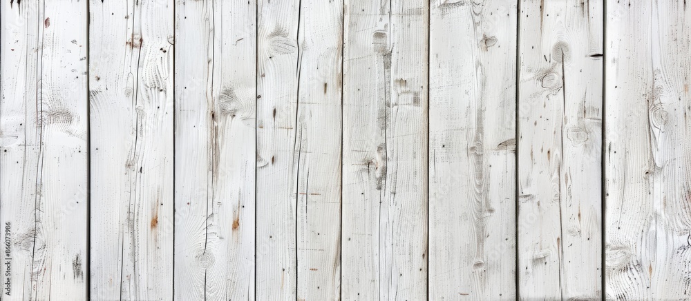 Aufkleber background featuring a white wood plank texture with copy space image.