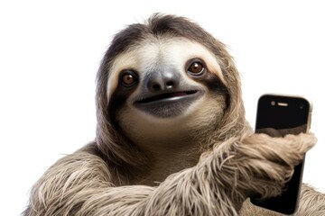 Selfie sloth wildlife animal mammal.