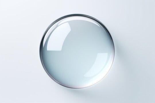 Circle shape transparent sphere glass.