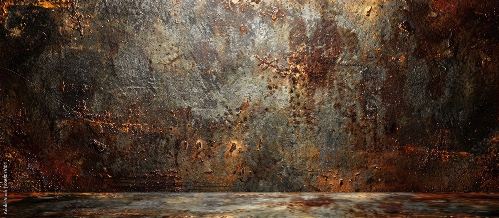 Poster rusty metal texture background with a blank copy space image.