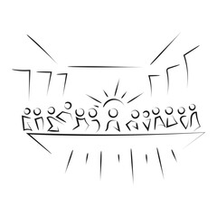 Trendy Christian quote for print or use as poster, card, flyer, sticker or T Shirt