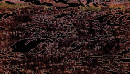 Digital errors on the screen. Colorful stripes noisy television screen