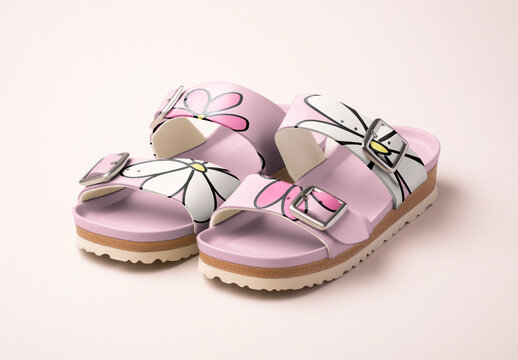 Sandals Mockup With Generative AI