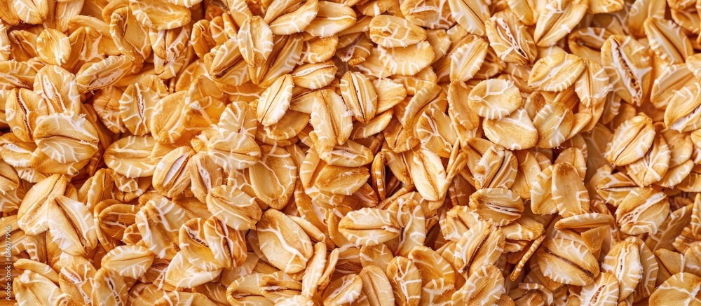 Poster A cereal pattern featuring shredded wheat with a copy space image.