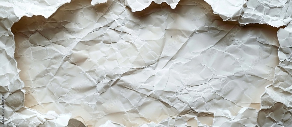 Fototapete An image of torn paper with available space for adding your message. Copy space image. Place for adding text and design