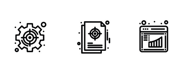 Human resources web icons in line style. Headhunting, career, resume, work group, candidate, job hiring, collection. Vector illustration.