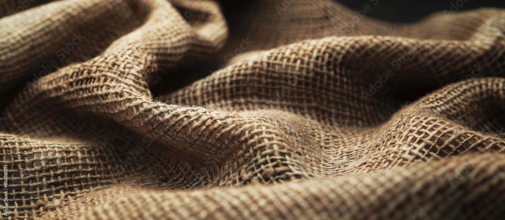 Fototapete Close-up view of an empty fabric texture background with copy space image.