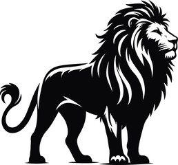 Lion vector image silhouette illustration 