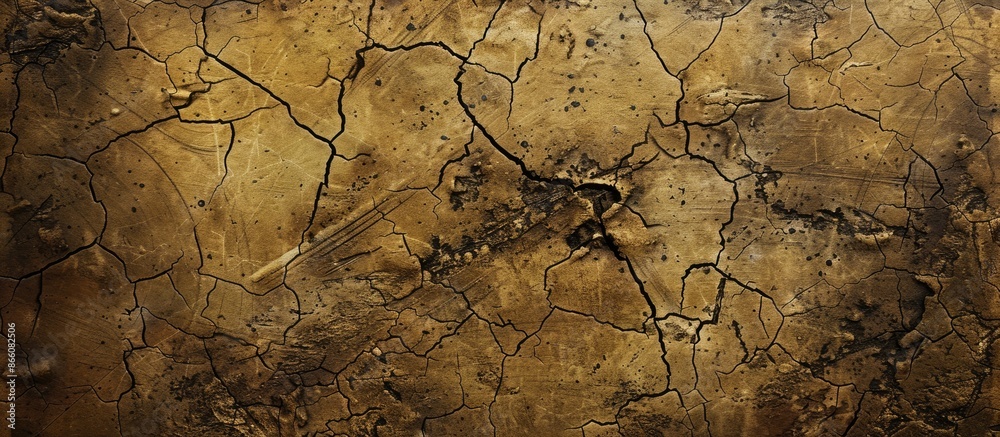 Poster Background with an aged surface featuring cracks, suitable for design and presentations with copy space image.