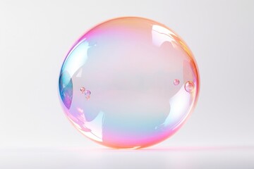 Luqid bubble sphere white background biochemistry.
