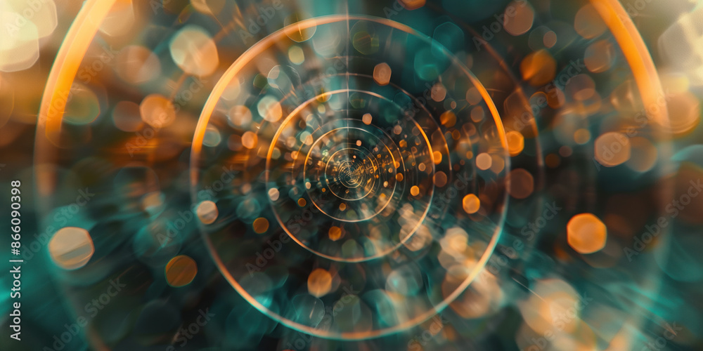 Poster abstract illustration of singularity concept. origin of life. space and science. background image. c