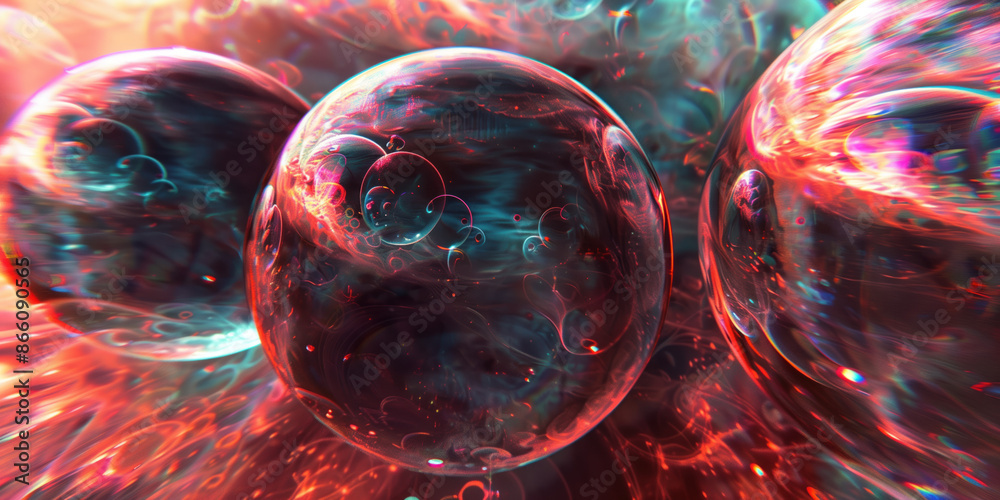 Poster abstract illustration of singularity concept. origin of life. space and science. background image. c