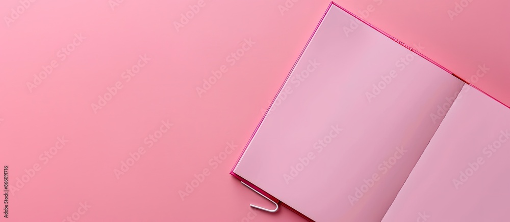 Aufkleber Pink background with copy space image for plain notebook.
