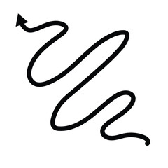 arrow hand drawn doodle vector