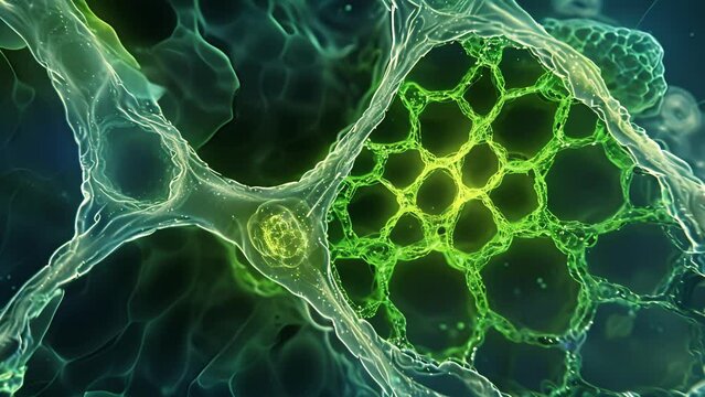 A closeup of apical meristem cells in the shoot apex unaffected by outside influences and determining plant morphology.