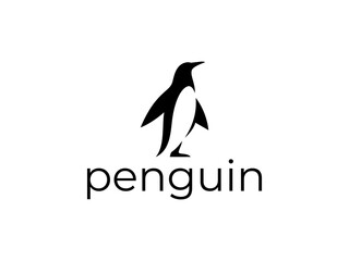 penguin logo vector illustration. modern penguin logo template