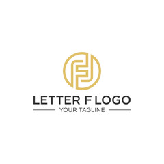 Fototapeta premium Letter F Logo Design Concept