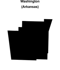 Washington County (Arkansas) blank outline map