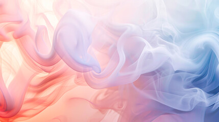 Obraz premium Colorful smoke swirls on white background in shades of pink, magenta, and electric blue