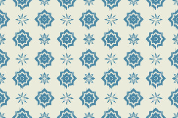 Hand drawn geometric African Ikat paisley embroidery. ethnic oriental ikat seamless pattern. abstract illustration design for wallpaper. Tribal ethnic vector texture. Aztec style. Folk embroidery.