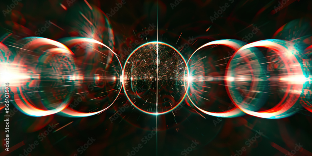 Poster abstract illustration of singularity concept. origin of life. space and science. background image. c