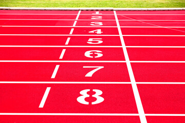 closeup track running  race start point  run competition