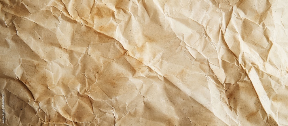 Poster close-up of an old, textured beige paper surface with space for text or images. copy space image. pl